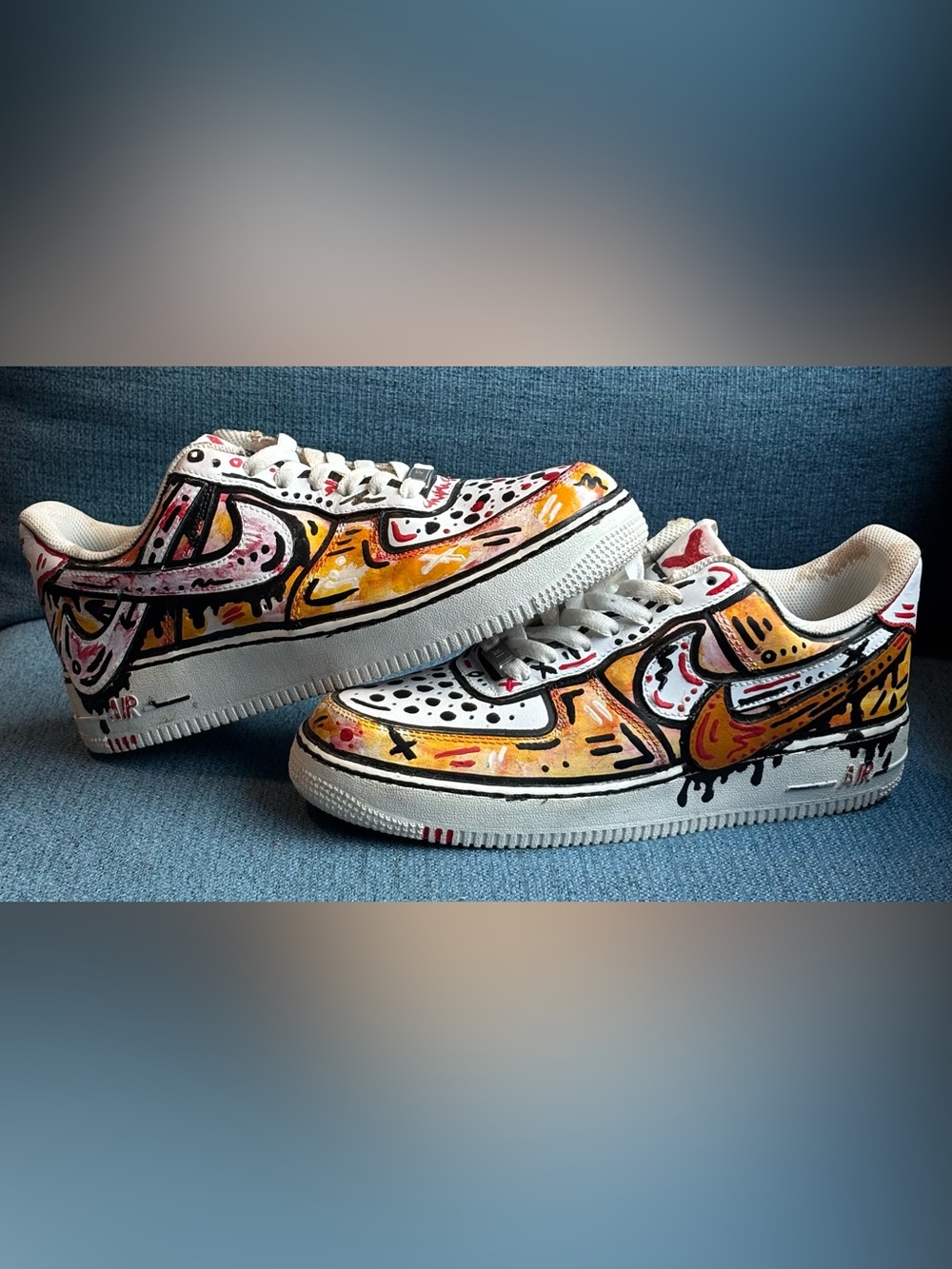 Custom "Sacai Style" Double Swoosh Nike Air Force 1 Low XULA 2022 - Size 8.5